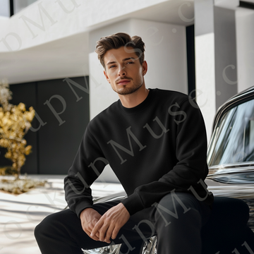 Sweatshirt Mockup, Black - Men’s, Car Lifestyle, Tattoos