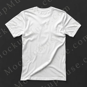 Unisex T‑Shirt Mockup, Gildan 5000 Unisex Crewneck Tee, flat lay studio, white, studio light