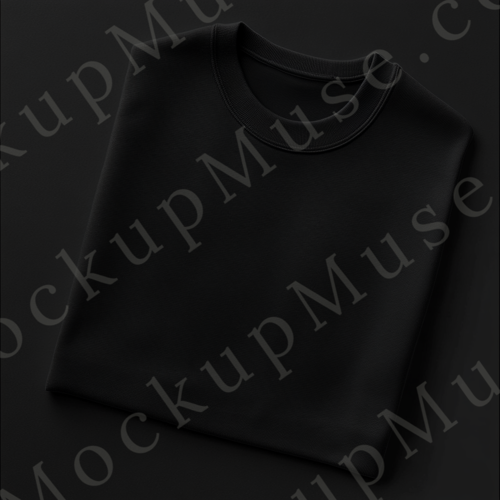 Sweatshirt Mockup – Gildan 18000 Black Unisex, Flat Lay Studio digital mockup, no model, high resolution