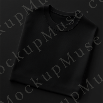 Sweatshirt Mockup – Gildan 18000 Black Unisex, Flat Lay Studio digital mockup, no model, high resolution