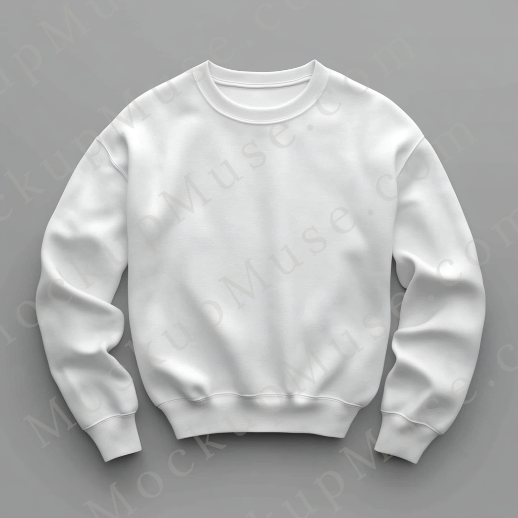 Gildan 18000 Crewneck Sweatshirt flat lay sweatshirt mockup, unisex front view