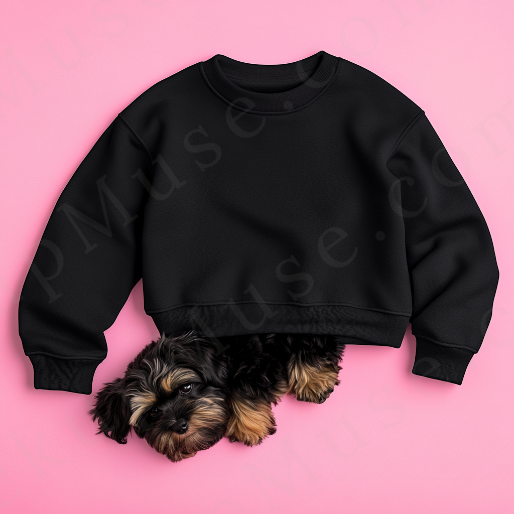 Black Kids Sweatshirt Mockup – Studio Scene