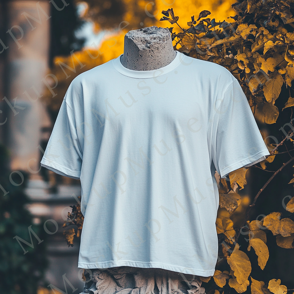 Unisex T‑Shirt Mockup, Gildan 5000 Unisex Crewneck Tee, ghost mannequin front, white, studio light